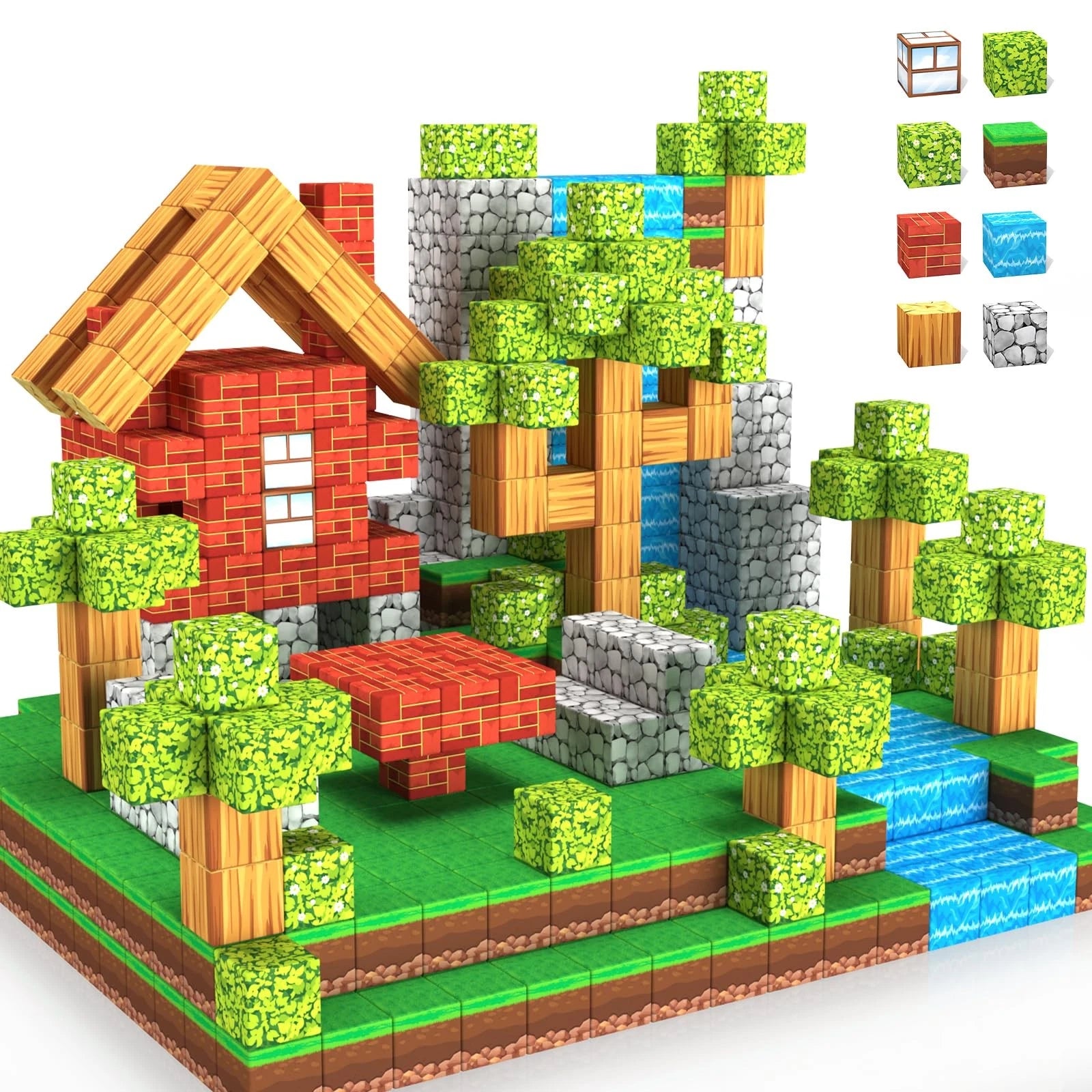 SET DE BLOQUES MAGNETICOS TIPO MAINCRrAFT