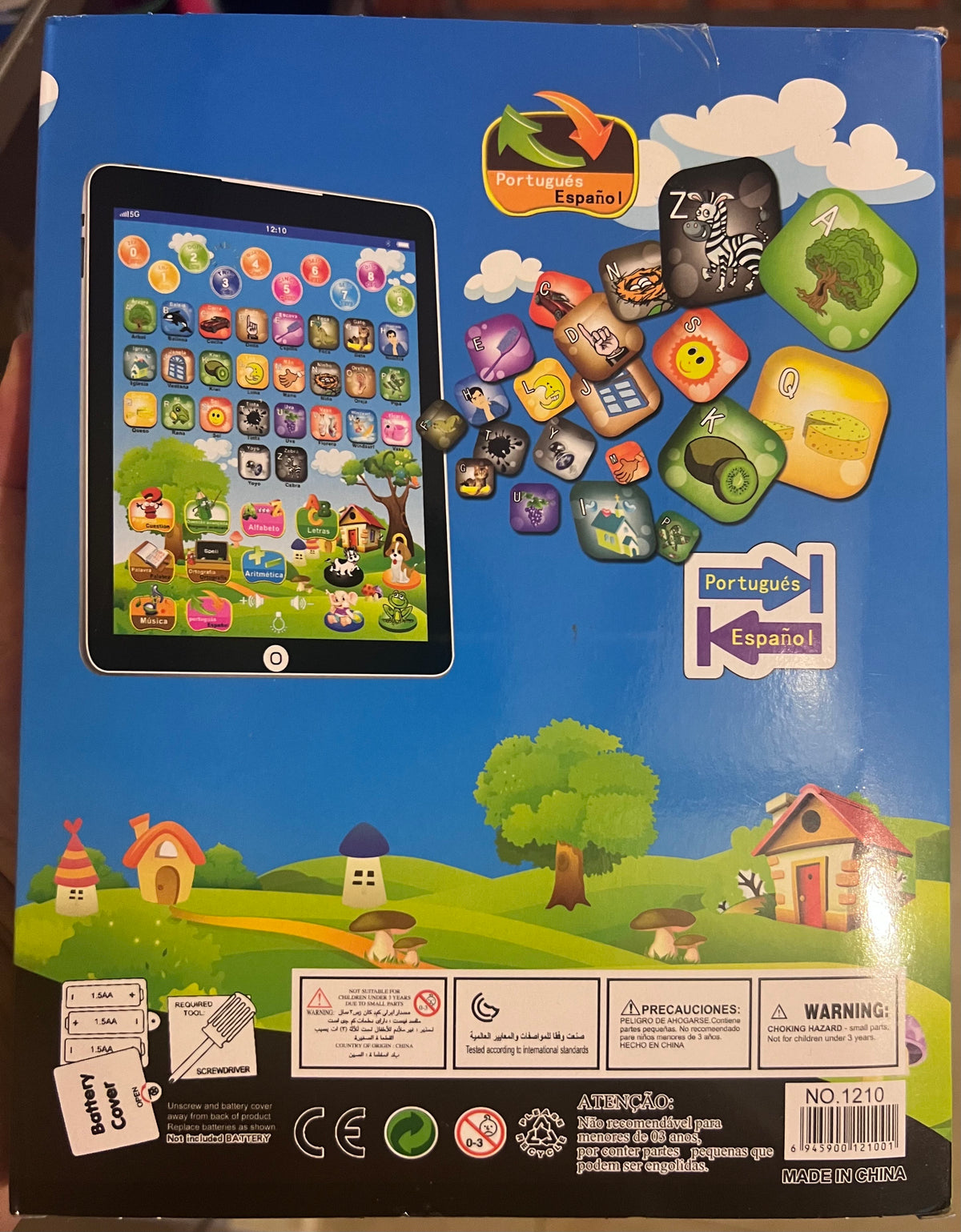 TABLET EDUCATIVA PARA NIÑOS BILINGUE (ESP-PORT)