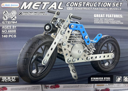 SET DE CONSTRUCCION STEAM METALICO - MOTO CHOPPER