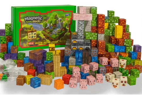 SET DE BLOQUES MAGNETICOS TIPO MAINCRrAFT