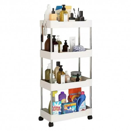 Estante Multifuncional 4 Niveles con ruedas