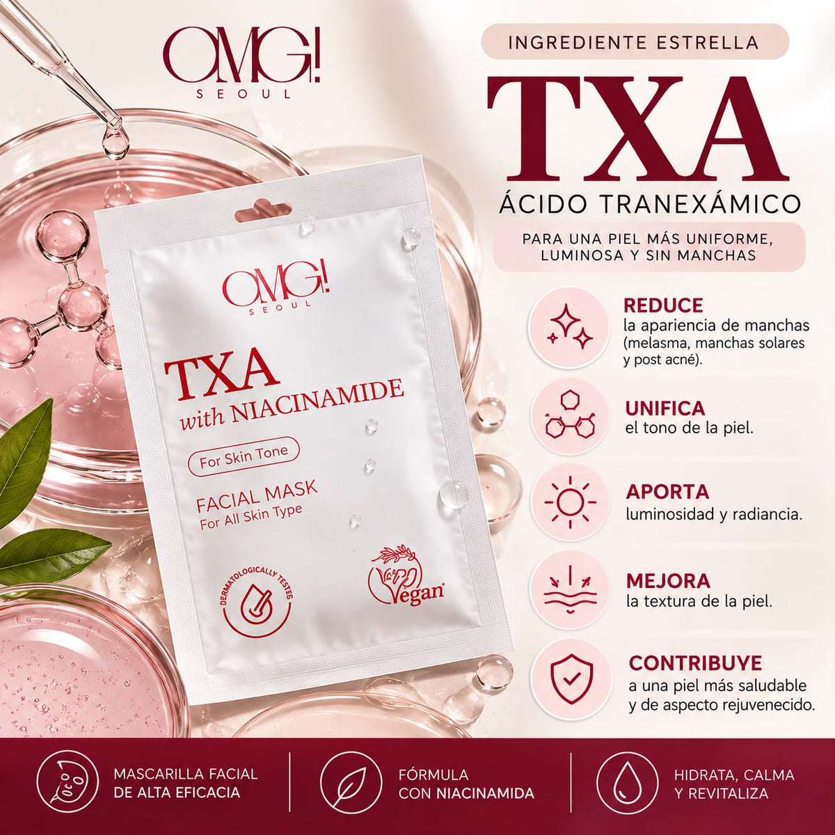 Kit 10 Mascarillas Koreanas OMG!– Para Manchas